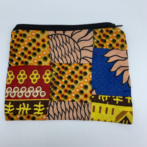 African Print Zoba Zoba Make Up Bag/ Pouch-M Multi Colour 16 - Lillon Boutique