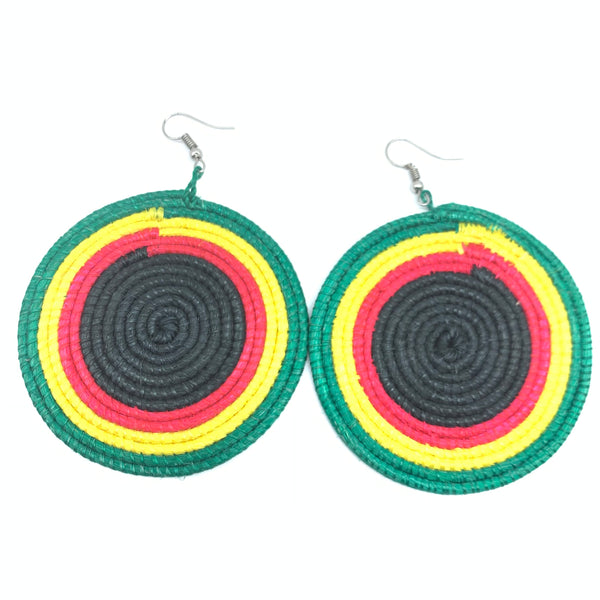 Sisal Earrings- Green 20