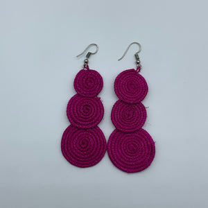 Sisal Earrings- 3C Pink Variation - Lillon Boutique