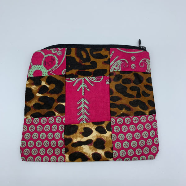 African Print Zoba Zoba Make Up Bag/ Pouch-M Multi Colour 6 - Lillon Boutique