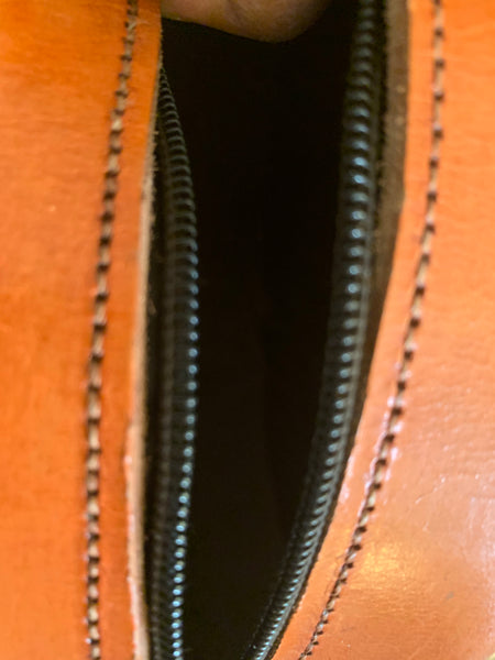 Leather W/Rattan Bag-Circle Pink Variation