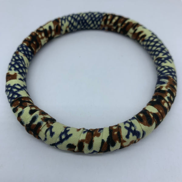 African Print Bangle-Brown Variation - Lillon Boutique