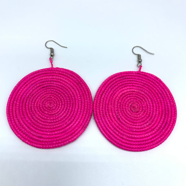 Sisal Earrings-Pink Variation 6