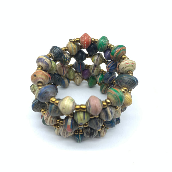 Paper Coil Bracelet-Multi colour 9