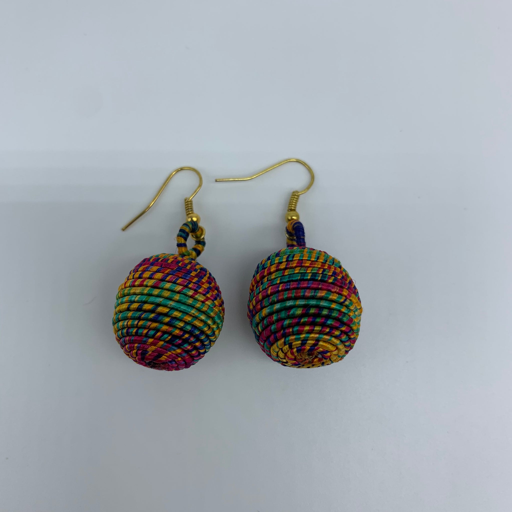 Thread W/Metal Earrings-Multi Colour 6