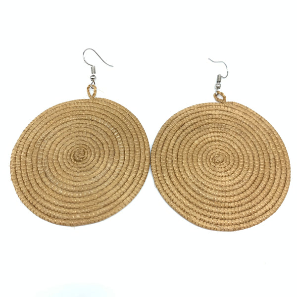 Sisal Earrings-Taupe Variation 5