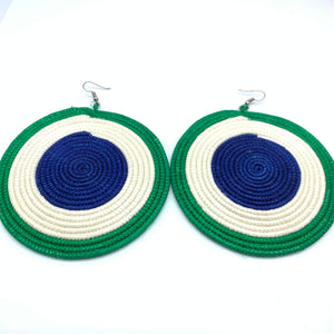 Sisal Earrings- XXL Green 4