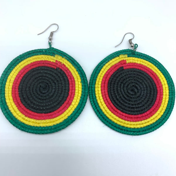 Sisal Earrings- Green 20