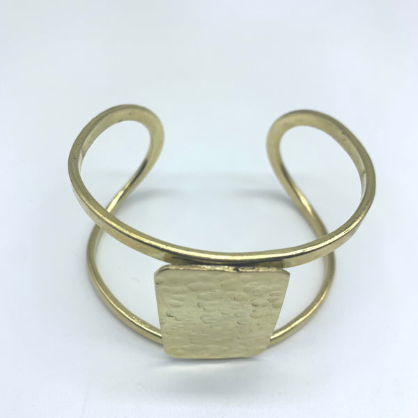 Brass Bangle-Rectangle