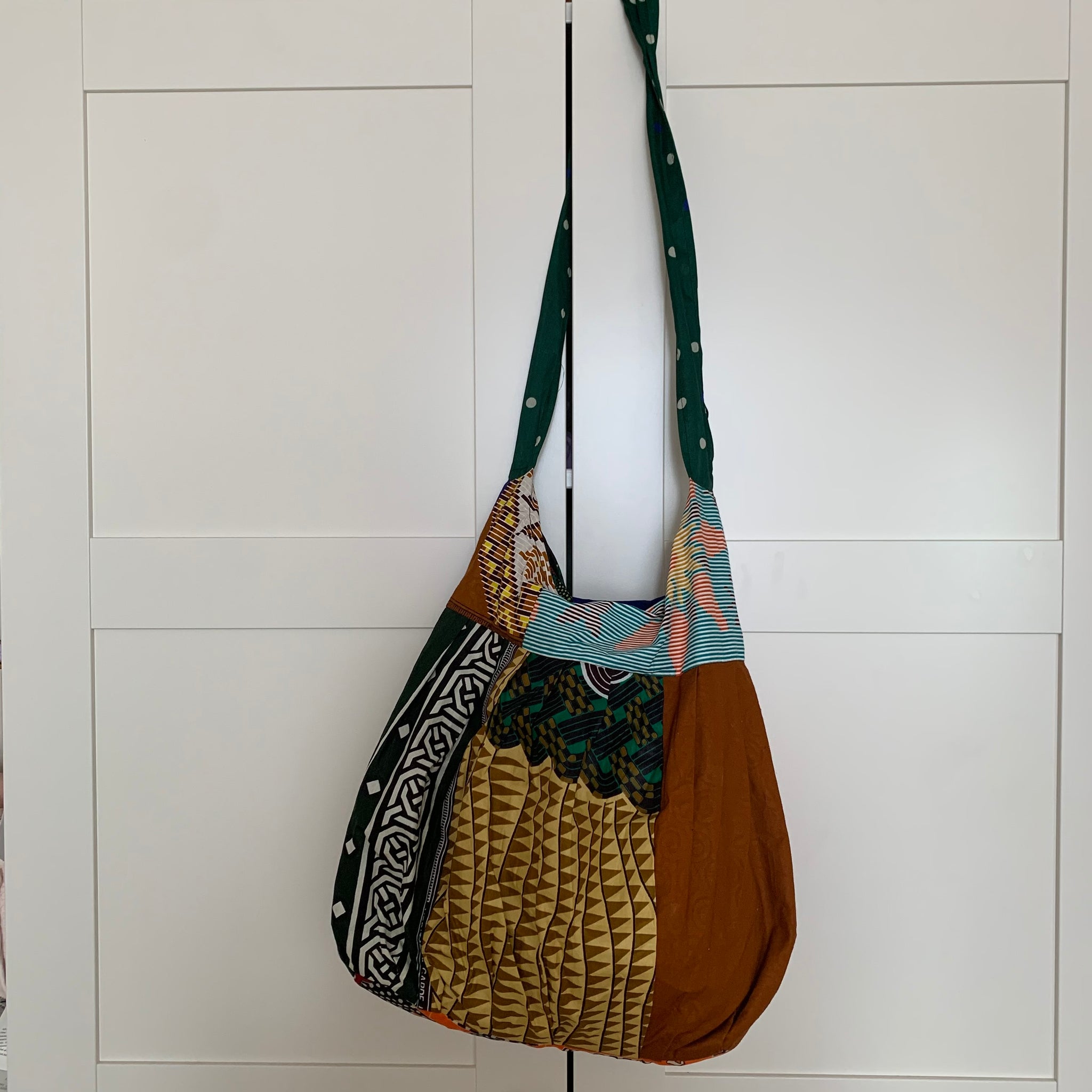 African Print Over Shoulder Bag- Zoba Zoba Multi Colour Variation