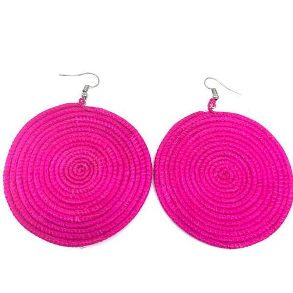 Sisal Earrings-Pink Variation 7