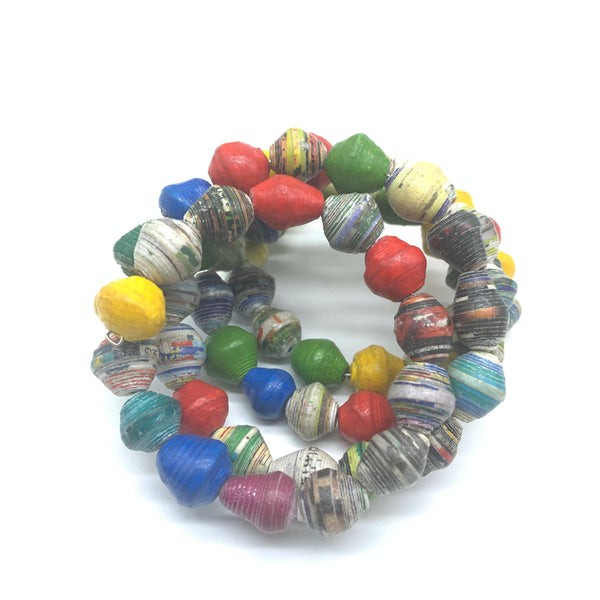 Paper Coil Bracelet-Multi colour 20