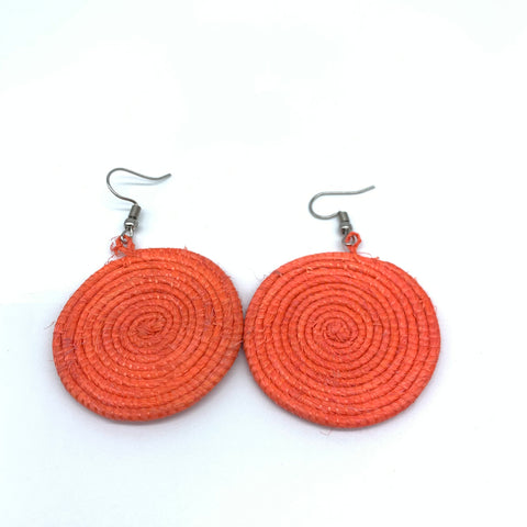 Sisal Earrings- XS Orange Variation
