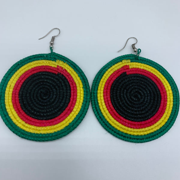 Sisal Earrings- Green 20