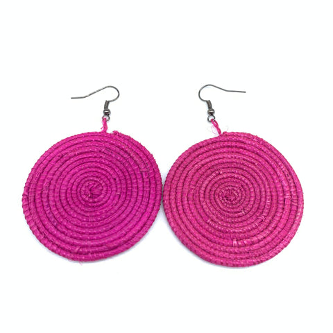 Sisal Earrings- S Pink Variation 2