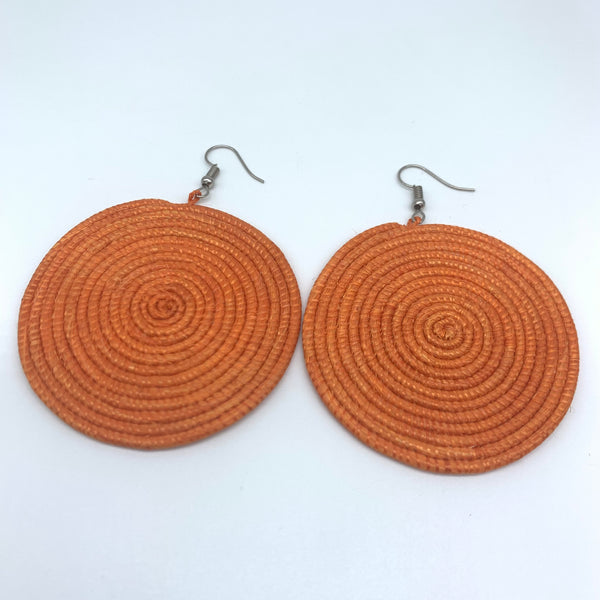 Sisal Earrings-Orange Variation 4