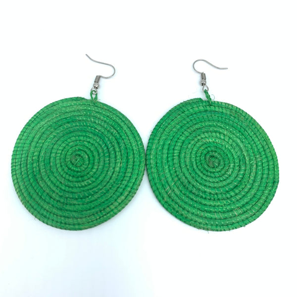 Sisal Earrings- Green 7