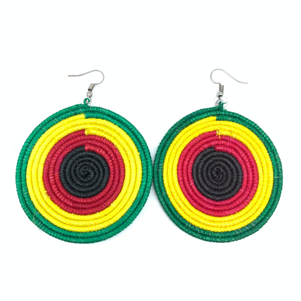 Sisal Earrings- Green 22