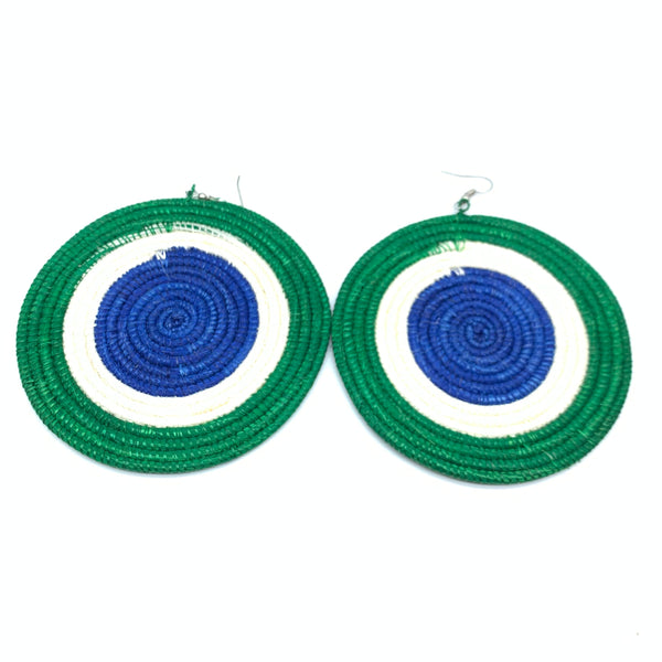 Sisal Earrings- XXL Green 3