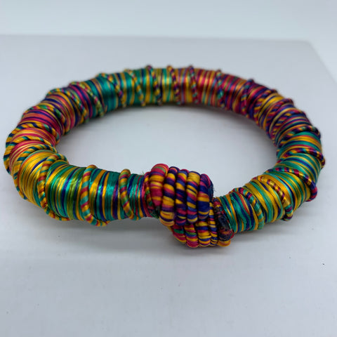 Thread W/Metal Bangle-Multi Colour 4