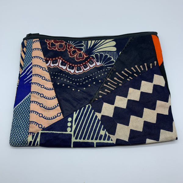 African Print Zoba Zoba Make Up Bag/ Pouch-L Multi Colour 2 - Lillon Boutique