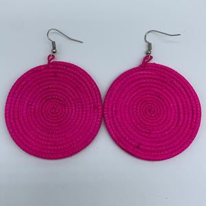 Sisal Earrings-Pink Variation 4