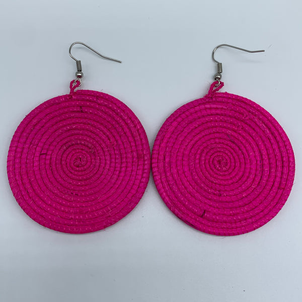 Sisal Earrings-Pink Variation 4