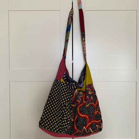 African Print Over Shoulder Bag- Zoba Zoba Multi Colour Variation 3