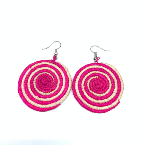 Sisal Earrings- XS Pink Variation 5