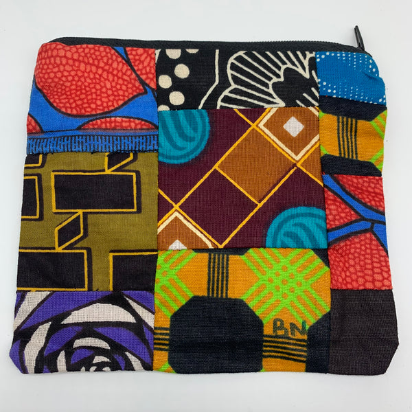 African Print Zoba Zoba Make Up Bag/ Pouch-M Multi Colour 14 - Lillon Boutique