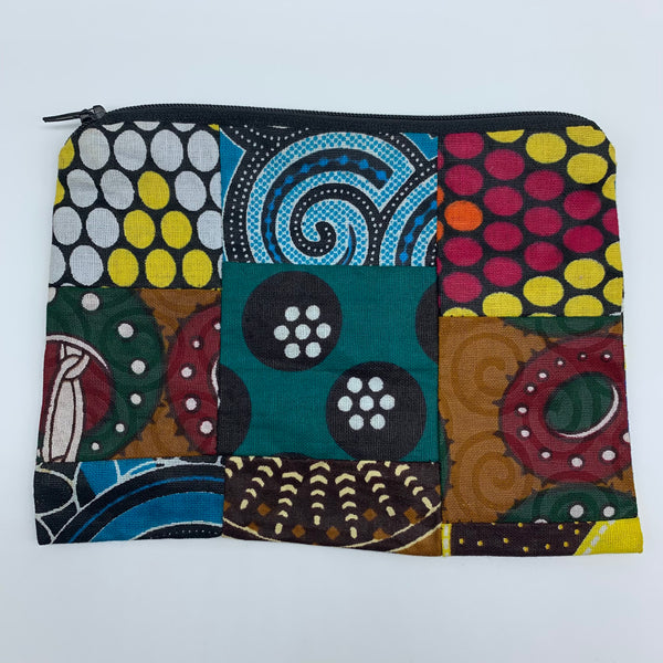 African Print Zoba Zoba Make Up Bag/ Pouch-M Multi Colour 15 - Lillon Boutique