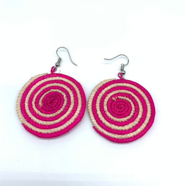 Sisal Earrings- XS Pink Variation 5