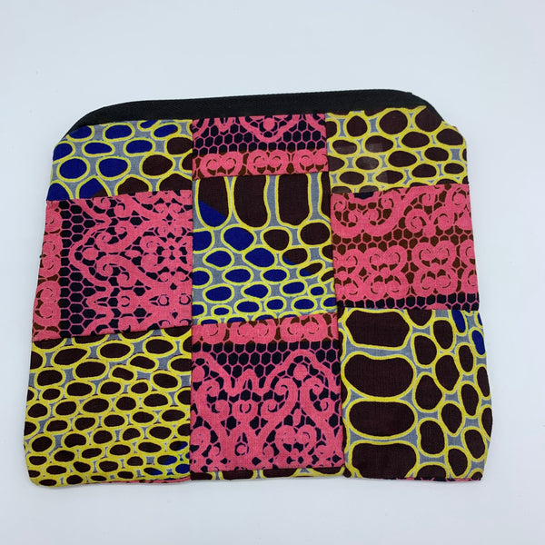 African Print Zoba Zoba Make Up Bag/ Pouch-M Multi Colour 5 - Lillon Boutique