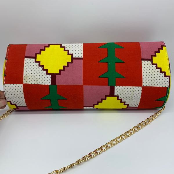 African Print Clutch- SAMPLE Item #8