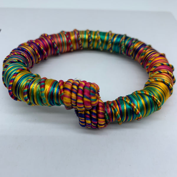 Thread W/Metal Bangle-Multi Colour 4