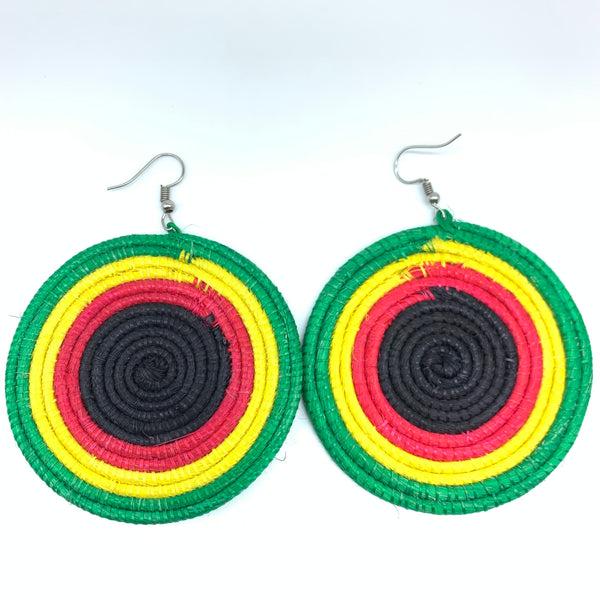 Sisal Earrings- Green 23