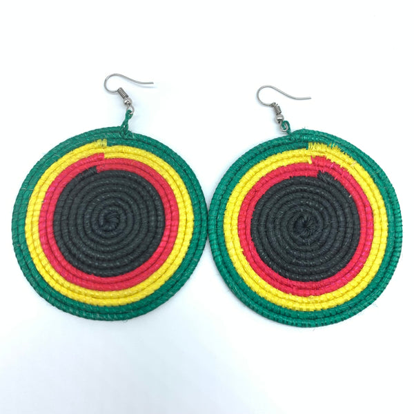 Sisal Earrings- Green 20