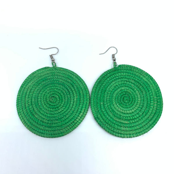 Sisal Earrings- Green 7