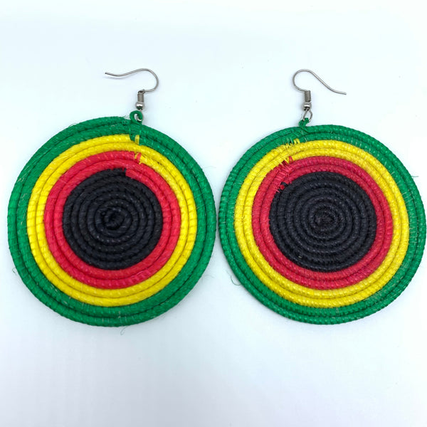 Sisal Earrings- Green 23