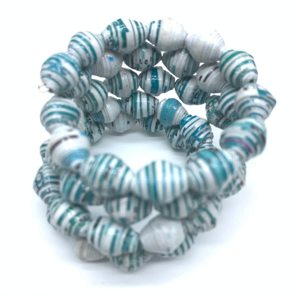 Paper Coil Bracelet-Blue 4