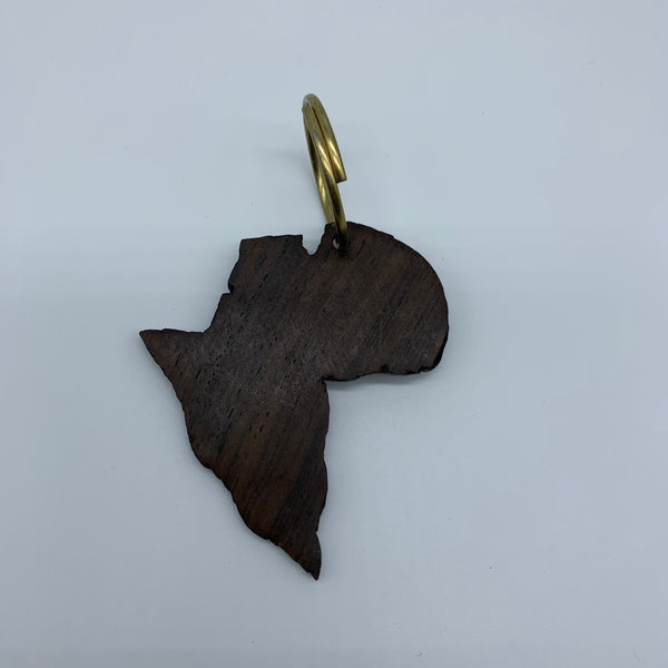 Wooden Key Chain-African Shaped with Lion