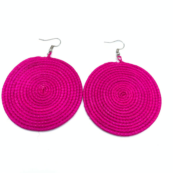 Sisal Earrings-Pink Variation 11
