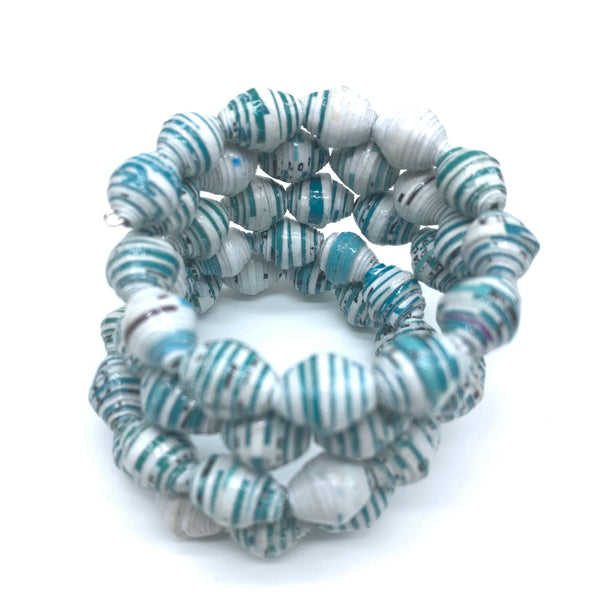 Paper Coil Bracelet-Blue 4