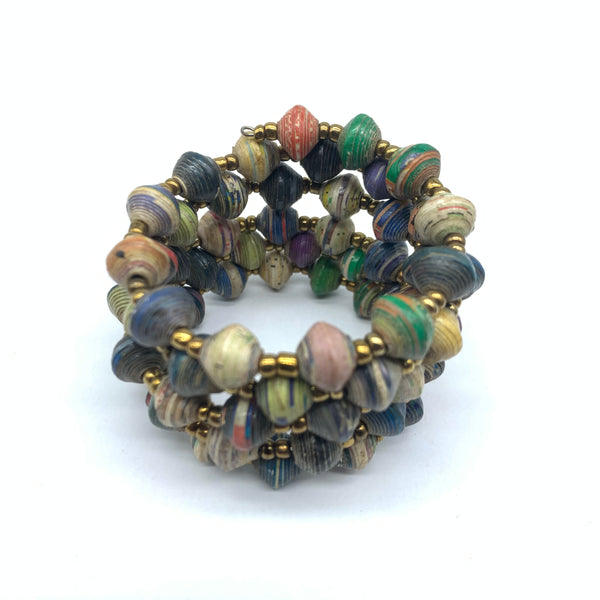 Paper Coil Bracelet-Multi colour 9