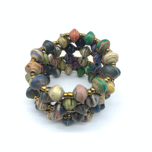 Paper Coil Bracelet-Multi colour 9