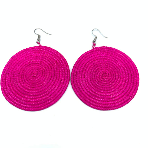 Sisal Earrings-Pink Variation 8