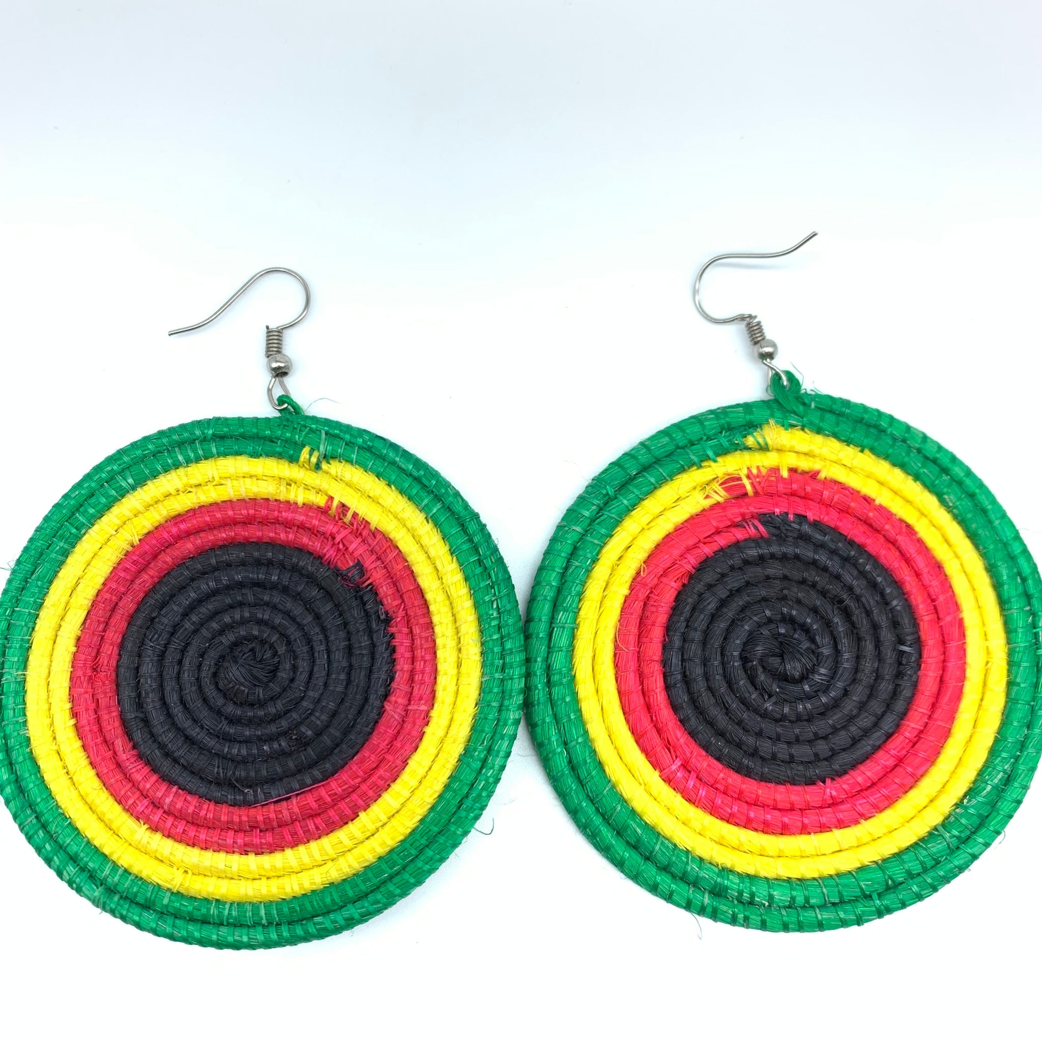 Sisal Earrings- Green 23