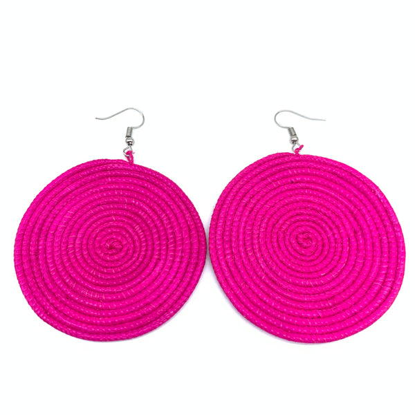 Sisal Earrings-Pink Variation 8