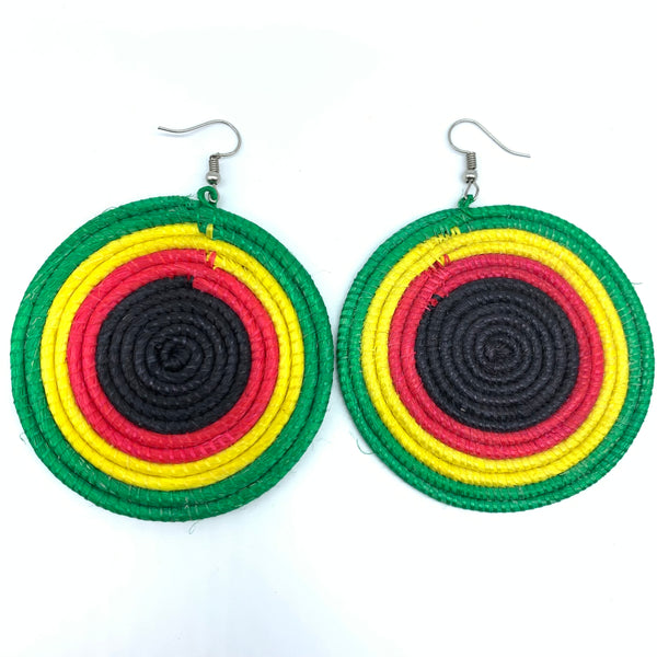 Sisal Earrings- Green 23