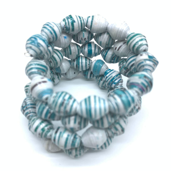 Paper Coil Bracelet-Blue 4